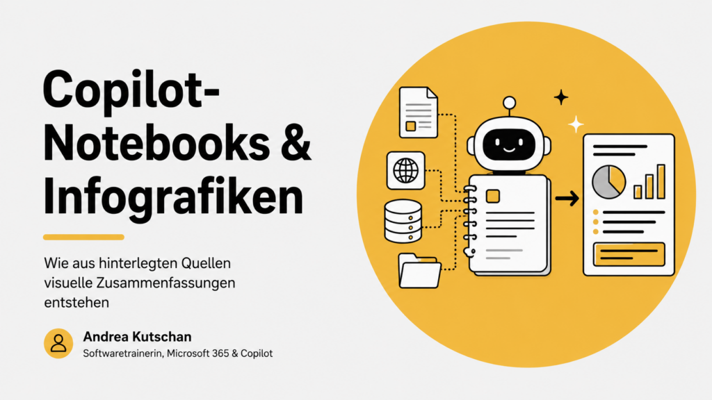 Copilot liest nicht nur mit – Copilot visualisiert Zusammenhänge.Visitenkarte - Andrea Kutschan