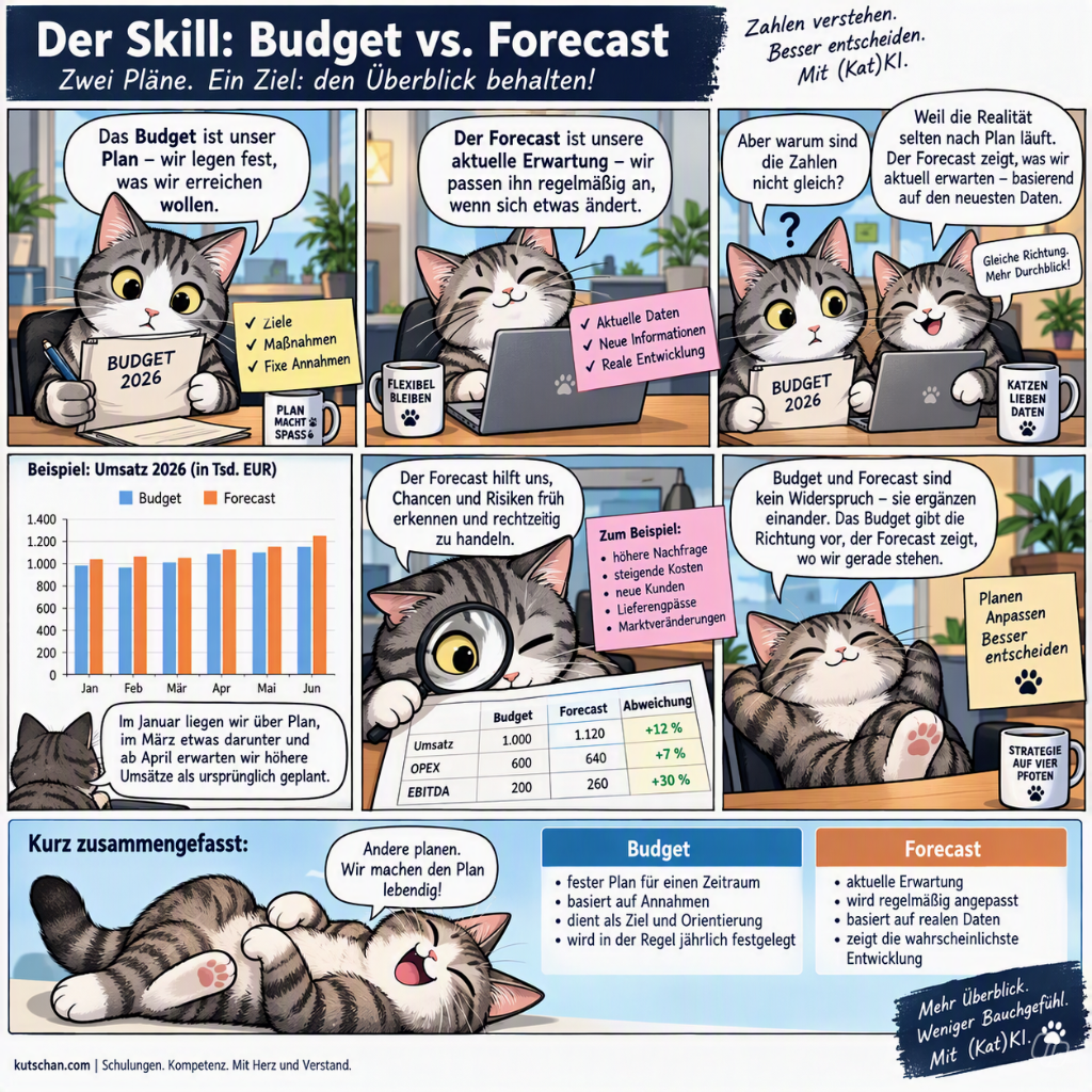 Finanzmodellen so gestalten, wie professionellen Financial-Modeling-Konventionen entsprechen. Das ist die Herangehensweise im Katzenbüro